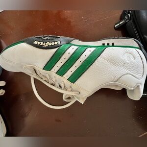 Men’s Adidas good year green and white sneakers